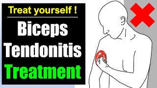 Biceps tendonitis rehab exercises treatment No friction massage [upl. by Cutlip]