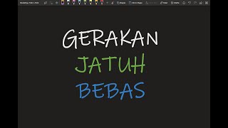 Fizik Tingkatan 4 KSSM Bab 2 Daya dan Gerakan I Gerakan Jatuh Bebas [upl. by Bound]