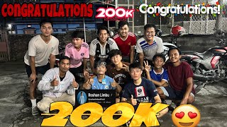 Small surprise to roshan limbu😱🥳200k 🎉celebration🥳  Niraj rai vlog dharan viralvideo [upl. by Acima331]