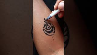 Best trick for making tattoos designs😮 viralvideo viralshorts viral [upl. by Aratahc]