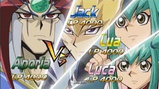 Yugioh 5ds leo luna amp jack vs aporia [upl. by Eehsar341]