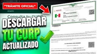 COMO TRAMITAR TU CURP GRATIS¡ 2023 [upl. by Jenei]