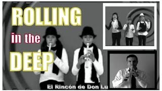 ROLLING IN THE DEEP AL ESTILO DONLUMUSICAL Adele FLAUTA DULCE NOTAS RECORDER NOTES [upl. by Llohcin423]