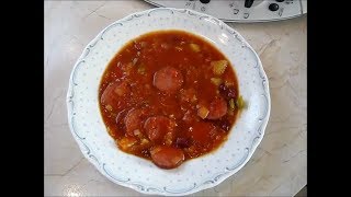 Thermomix TM 31 Serbische Bohnensuppe mit Cabanossi [upl. by Nalon]