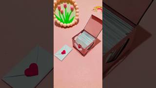 Crafts with paper  Gift ideas diy crafts youtubeshorts love miniatures [upl. by Hodgkinson938]