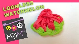 Rainbow Loom Fruit Off the Loom  Watermelon Slice Charm [upl. by Roeser]