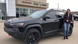 2019 Jeep Cherokee Trailhawk  Trailer Tow Group  SafetyTec Group  STK LR34873B  Redwater Dodge [upl. by Annasor607]