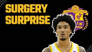 Breaking Back Surgery For Lakers Guard [upl. by Yssac626]