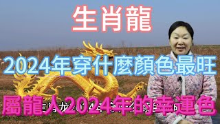 生肖屬相龍！屬龍人在2024年穿什麼顏色最旺？生肖屬龍人2024年幸運色是什麼！本期視頻講述2024生肖龍！運勢 顏色 風水 2024 [upl. by Asena]