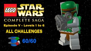 100 Guide LEGO Star Wars TCS  Episode V Level 16  All Blue Minikits Challenges [upl. by Leahpar]