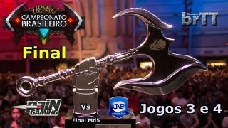 Campeonato Brasileiro de LoL 2013  paiN x CNB Final Md5 Jogos 3 e 4 [upl. by Hinman314]