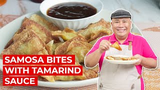 Samosa Bites with Tamarind Sauce Recipe  SIMPOL  CHEF TATUNG [upl. by Kara-Lynn317]