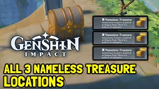 Genshin Impact All 3 Nameless Treasure Locations amp Where To Trade Them In [upl. by Etterrag]