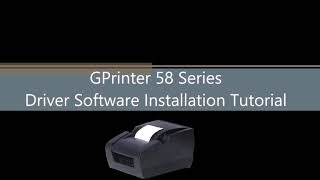 Gp58 printer install tutorial [upl. by Ivy11]