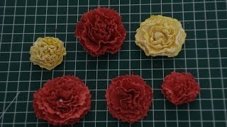 Papieren bloemen zelf maken korte tutorial DIY [upl. by Corry]