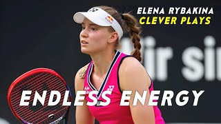 Elena Rybakina Clever Plays • Endless Energy • Dramatic Tennis Points 1080P  Tennis Plant [upl. by Reuben]