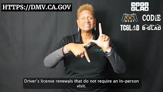 Drivers License Renewal for 70  An announcement by CA DMV [upl. by Evslin]