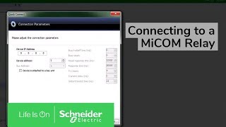 Connecting to a MiCOM Relay Using Easergy Studio  Schneider Electric Support [upl. by Bryce]