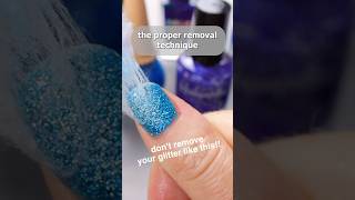 How to remove glitter polish ✨nailpolish glitternails [upl. by Awhsoj]