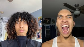 My 1 year curly hair growth Timelapse No Haircut [upl. by Cychosz946]