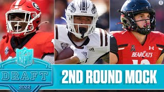 2022 NFL 2nd Round Mock Draft Buccaneers Bears and 49ers  CBS Sports HQ [upl. by Xonnel]