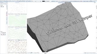 Allplan AddOn Baugrube  Gelände erstellen [upl. by Esinej]