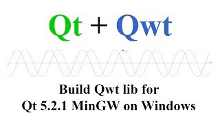 Qt  Qwt Build and install Qwt lib for Qt 521 MinGW on Windows [upl. by Ylak750]