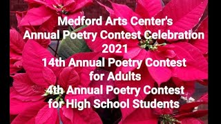 Medford Arts 2021 Annual Poetry Contest Awards Celebration [upl. by Rennob]