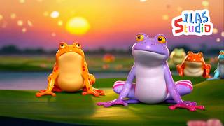 Five Little Speckled Frogs  Nursery Rhymes amp Kids Songs by ILASSTUDIO [upl. by Guyer]