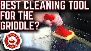 IS THIS THE BEST TOOL FOR CLEANING ANY GRIDDLE GRILL RESCUE FOR CERAMIC AND STEEL GRIDDLES [upl. by Nohsid164]