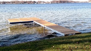 Dock Installation With a Platform [upl. by Karlise]