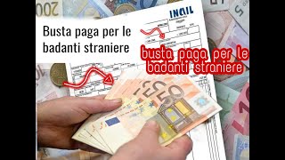 La busta pagaper i colf e domestici I lavoratori domestici come badanti e colf stranieri [upl. by Gennaro]