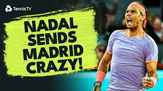 Rafael Nadal Sends Madrid CRAZY vs De Minaur  Madrid 2024 Highlights [upl. by Eniahs]