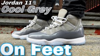 Jordan 11 Cool Grey ‼️ On Feet ‼️ [upl. by Yanaton445]