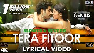 TERA FITOOR  Genius  SlowedReverb Love Song [upl. by Reemas]