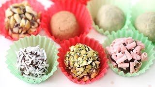 3Ingredient Chocolate Truffle Recipe NoBake Brigadeiro 연유 초콜릿 만들기 노오븐 디저트 초코볼  한글자막 [upl. by Kaitlyn]