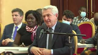 UNHCR High Commissioner Praises Uganda For Its Progressive Policies on Refugees [upl. by Nanice536]