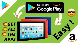 How to Download Google Play Store on Amazon Fire Tablet EASY 2020 [upl. by Chrissy]