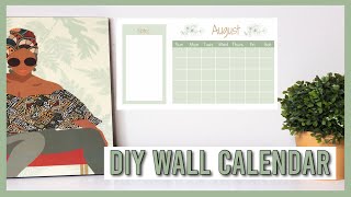 DIY Wall Calendar  Easy Canva Tutorial [upl. by Kella]