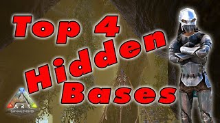 TOP 4 Hidden UNRAIDABLE Base Locations  Underwater Ratholes  Ark Crystal Isle [upl. by Schwinn]