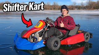 450cc Swapped Shifter Kart on Thin Ice [upl. by Akeit]