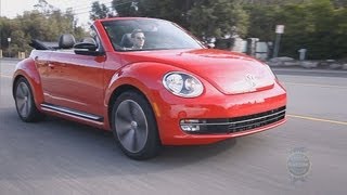 2014 VW Beetle Convertible  Review and Road Test [upl. by Gniy]