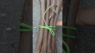 Simple and effective wood binding knot strong and secure knot [upl. by Laws]