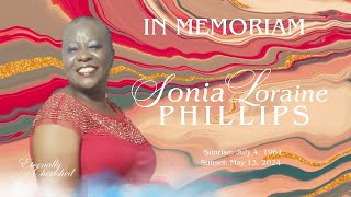 A Celebration of Life  Sonia Loraine Phillips [upl. by Shanan]