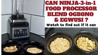 TestingReviewing  CAN NINJA 3in1 FOOD PROCESSOR BLEND OGBONO amp EGWUSI  find out hereninja [upl. by Mechling729]