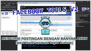 BOT FACEBOOK POST with MULTIPLE ACCOUNTS BETA TESTING [upl. by Earb]