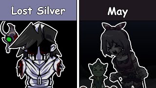 Monochrome Lost Silver Vs May Hypnos Lullaby V2  FNF [upl. by Lepley]