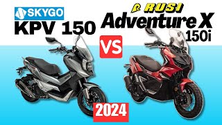 Skygo KPV 150 vs Rusi Adventure X 150i  Side by Side Comparison  Specs amp Price  2024 [upl. by Scotty]