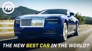 FIRST DRIVE RollsRoyce Spectre – 576bhp £330k Electric Masterpiece  Top Gear [upl. by Ynoyrb]