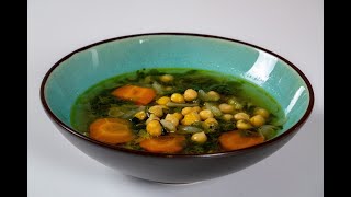 SOUPE POIS CHICHES EPINARDS [upl. by Ardnat]